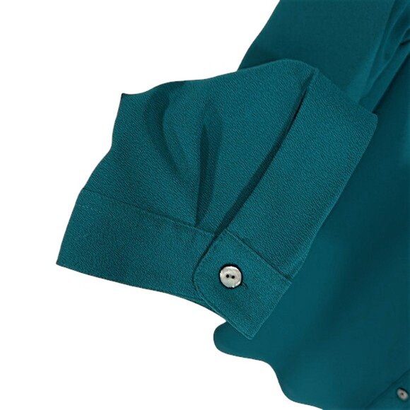 J. Jill Blouse Size XL Dark Teal Like New - Picture 5 of 11